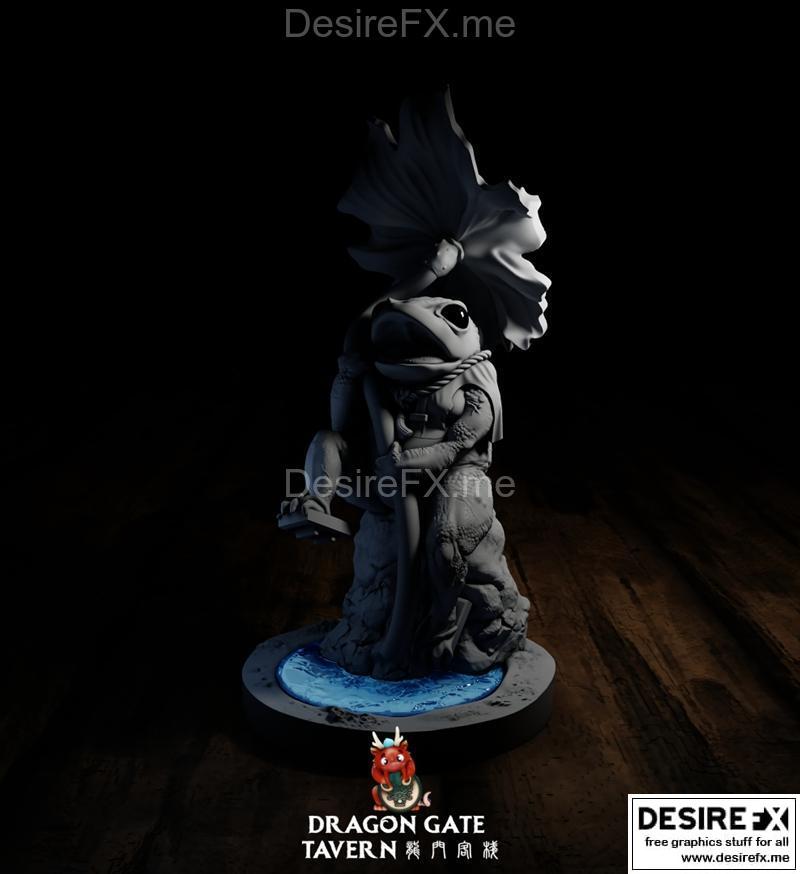 龙之门酒馆 小荷蛙 3D打印模型|Dragon Gate Tavern The Lilypad Froggo – 3D Print Model STL