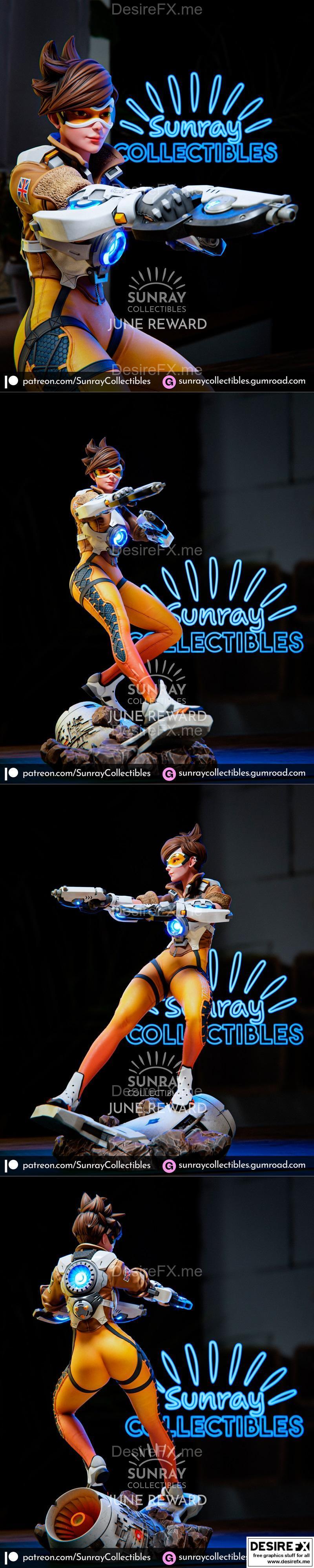 Sunray Collectibles 3D打印模型：卢卡斯·特拉克尔|Sunray Collectibles – Tracer – 3D Print Model STL