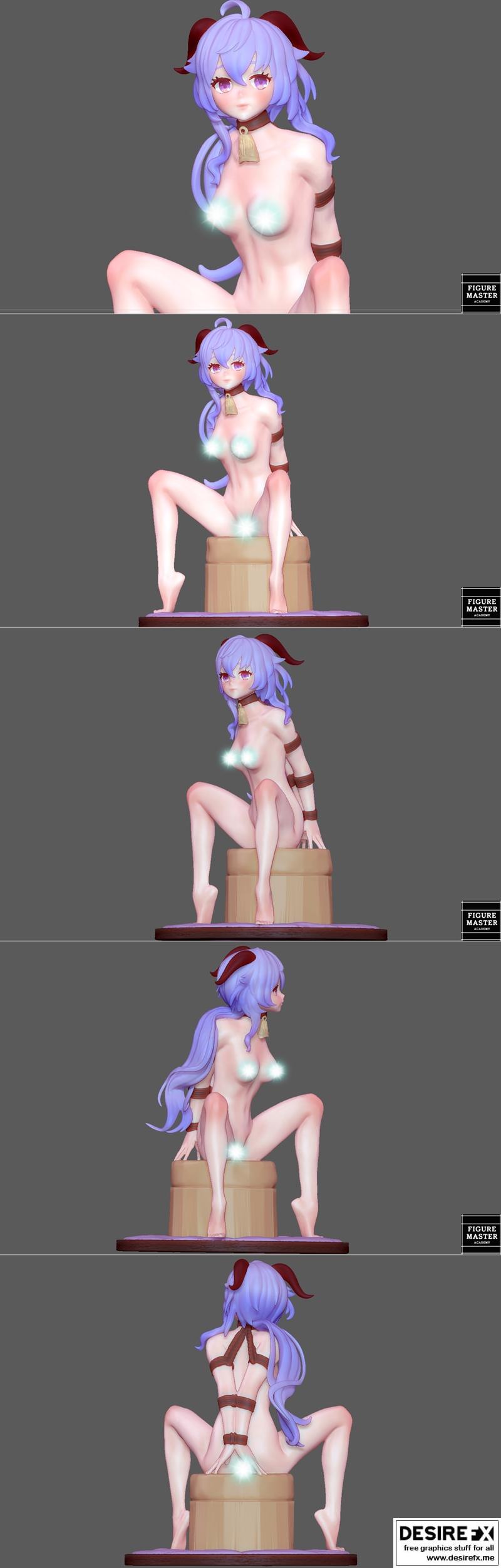 Figuremaster - 甘雨 - 粉色3D打印模型|Figuremaster – Ganyu Pink – 3D Print Model STL