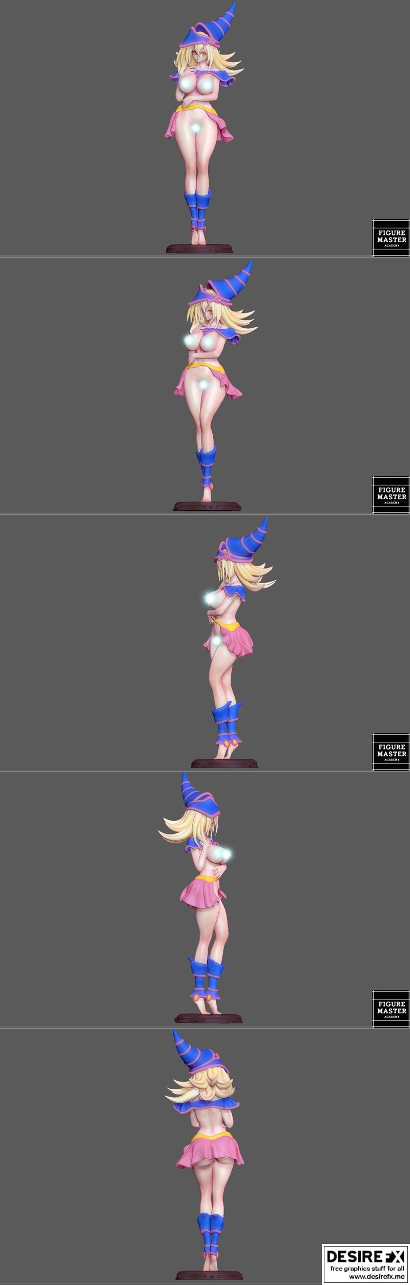 Figuremaster - 黑魔导girl 4 - 3D打印模型|Figuremaster – Dark Magician Girl 4 – 3D Print Model STL
