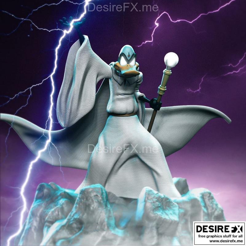 达菲鸭魔法师 3D打印模型|Daffy Duck The Mage – 3D Print Model STL