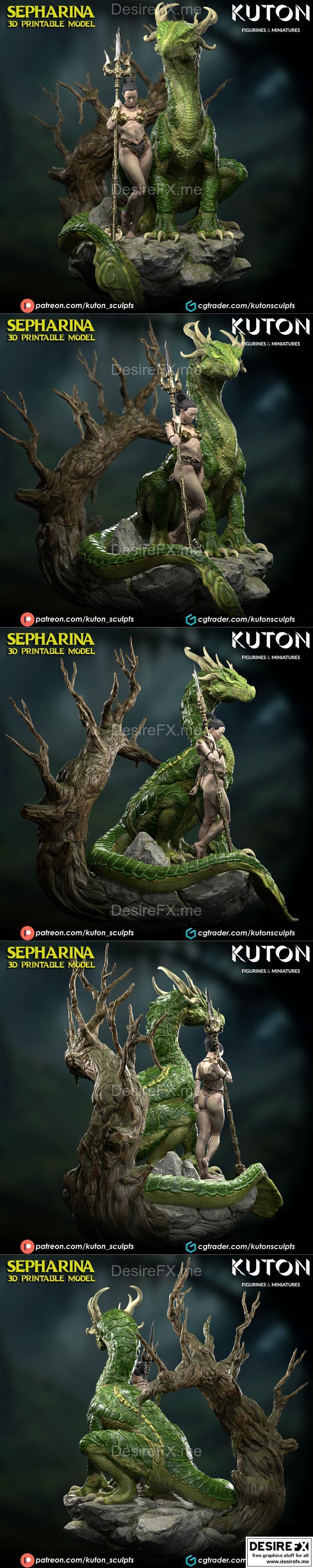 Kuton 3D打印模型：SEPHARINA角色模型|Kuton – SEPHARINA – 3D Print Model STL