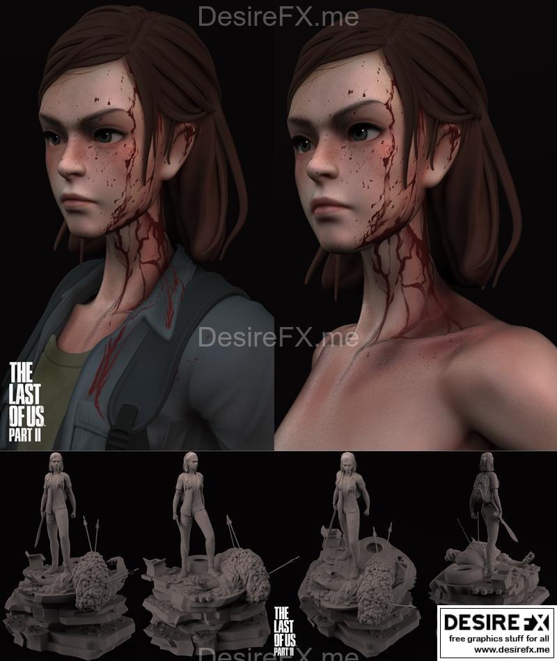 《最后生还者2 3D打印模型》|Ellie – The Last of Us 2 – 3D Print Model STL