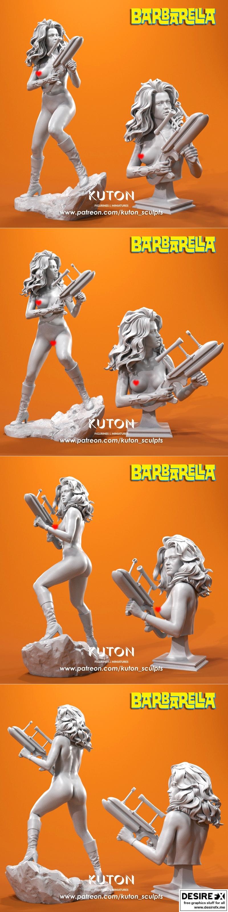Kuton – 巴巴拉拉 – 3D打印模型|Kuton – Barbarella – 3D Print Model STL