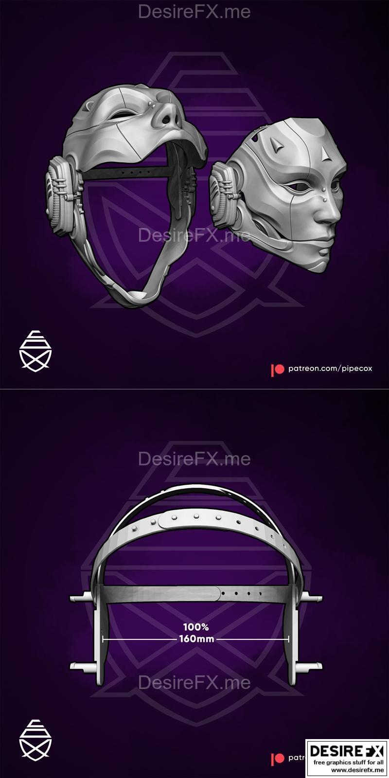 Droid Mask管道克 3D打印模型|Droid Mask – Pipe Cox – 3D Print Model STL