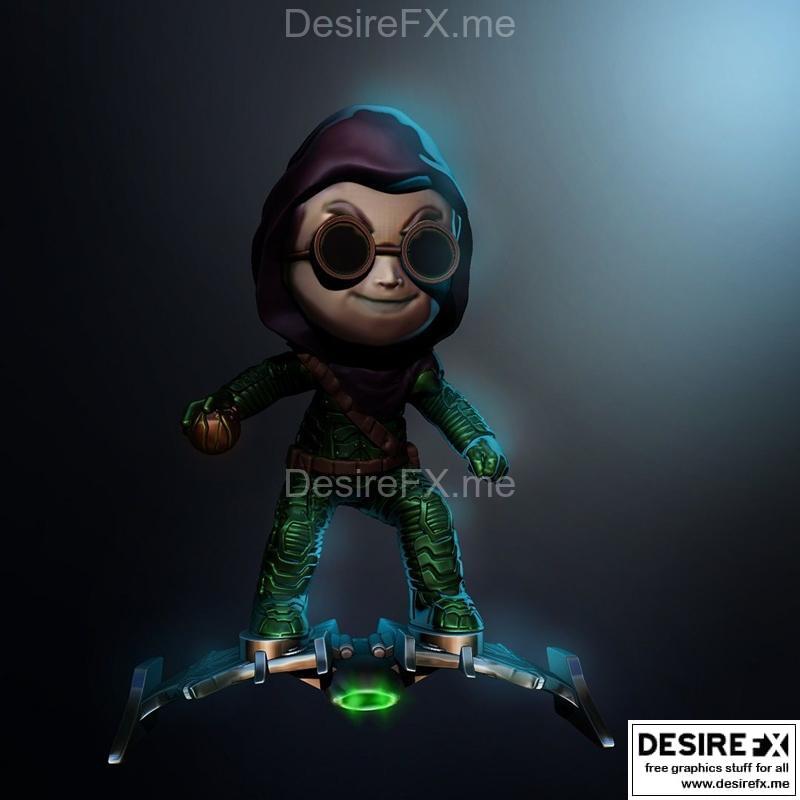 绿巨人Chibi V2 3D打印模型|Green Goblin Chibi V2 – 3D Print Model STL