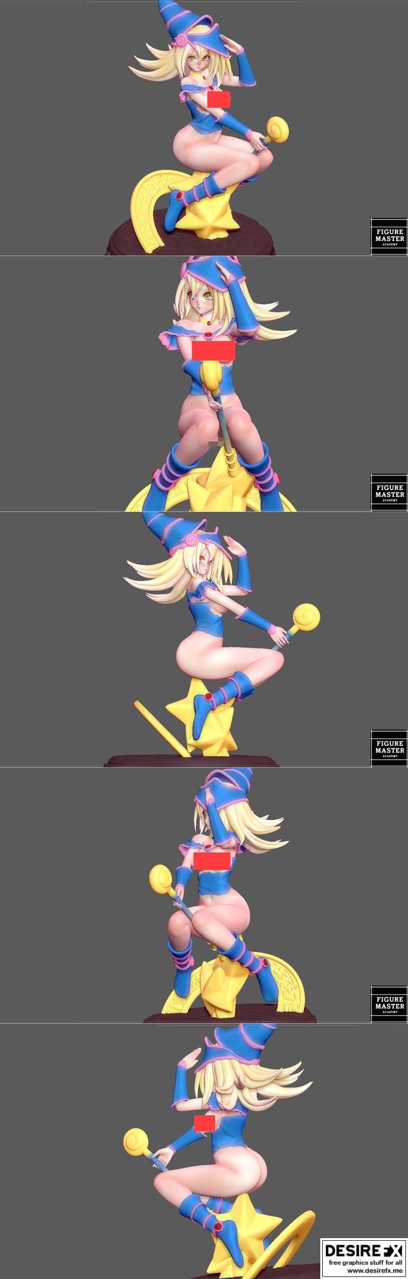 Figuremaster - 黑魔导士2 3D打印裸体模型|Figuremaster – Dark Magician 2 Sexy Naked Nude NSFW – 3D Print Model STL