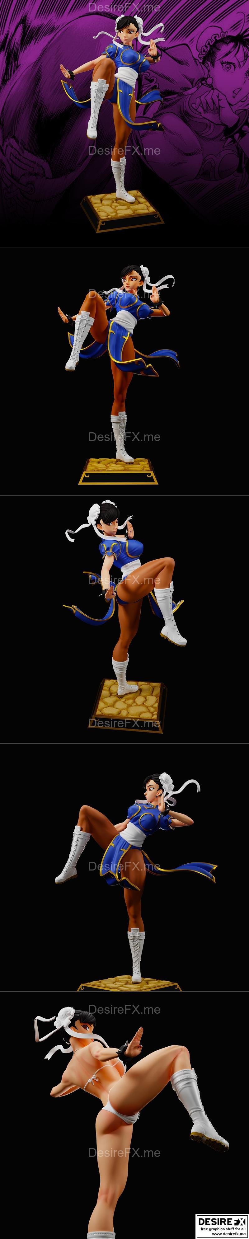 春丽 3D打印模型|Chun-Li by Gabriel Meyer – 3D Print Model STL