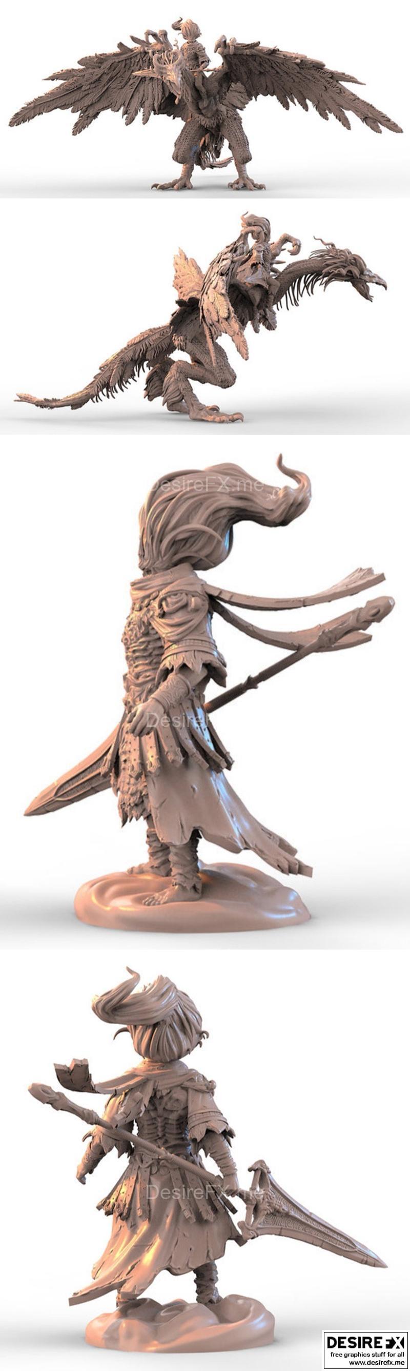亚历克斯·康涅夫 — 黑魂 — 无名之王 3D打印模型|Alexei Konev – Nameless King Dark Souls – 3D Print Model STL