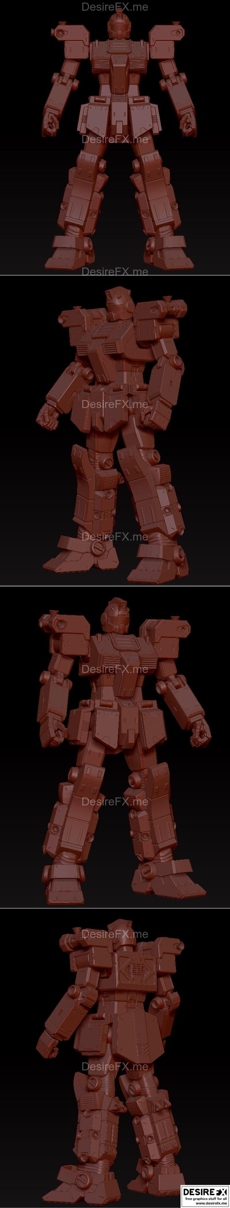 GM雷霆战斧——3D打印模型|RGM-79 GM Thunderbolt – 3D Print Model STL