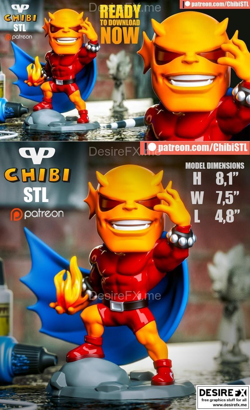 Etrigan恶魔小恶魔 3D打印模型|Etrigan the Demon Chibi – 3D Print Model STL