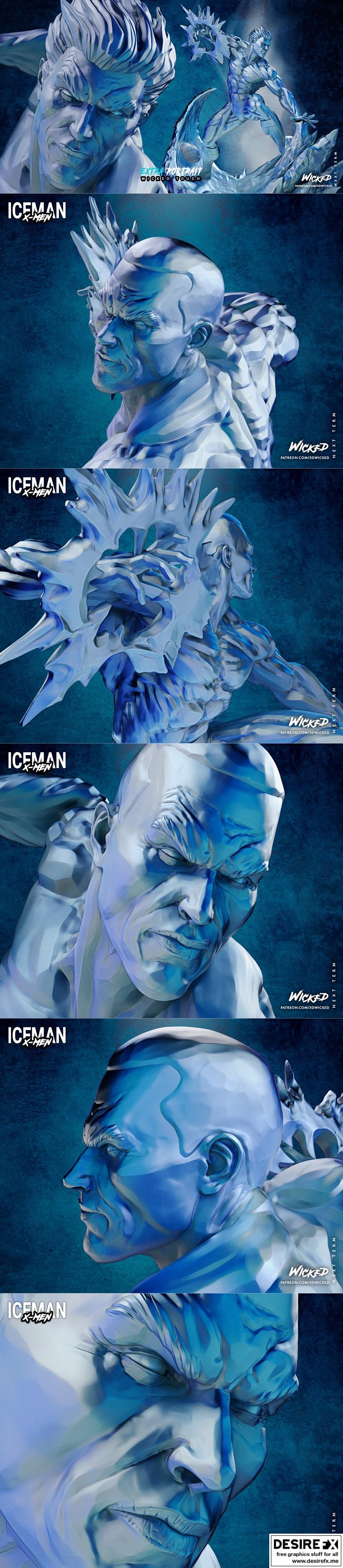 WICKED冰人雕塑 3D打印模型|WICKED – Iceman Sculpture – 3D Print Model STL