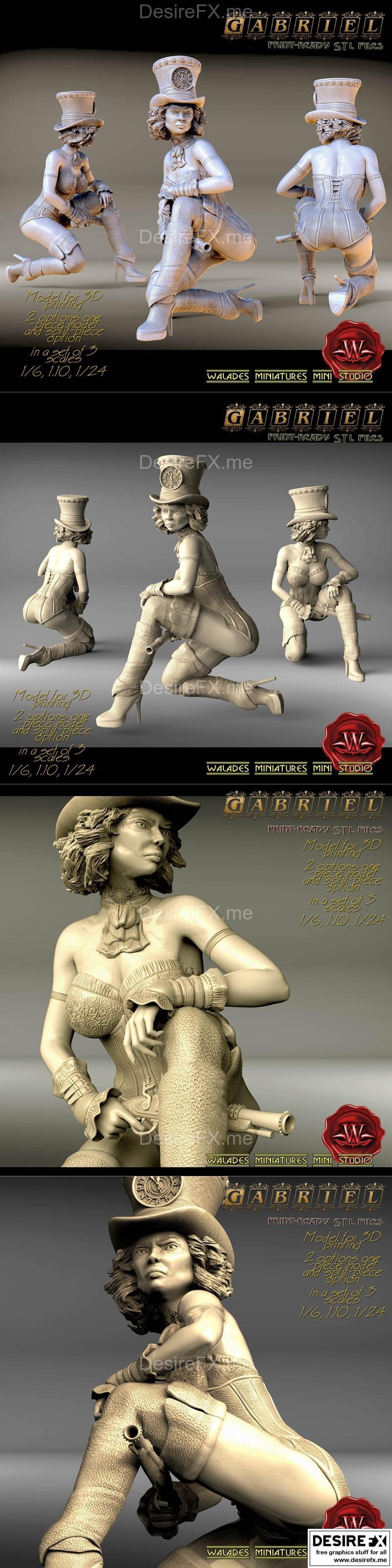 Walades Studio - 伽布拉尔 3D打印模型|Walades Studio – Gabriel 2 – 3D Print Model STL