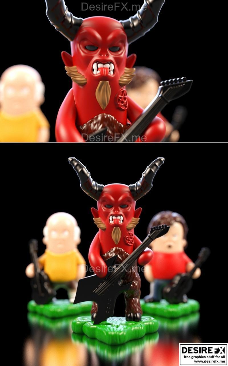 Tenacious D Beelzeboss 3D打印模型|Beelzeboss Mini – Tenacious D – 3D Print Model STL