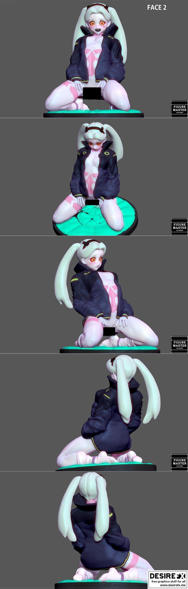 Figuremaster - 《边缘行者2077》角色3D打印模型|Figuremaster – Rebecca Cyberpunk Edgerunners 2077 Anime Nude Hentai nsfw – 3D Print Model STL