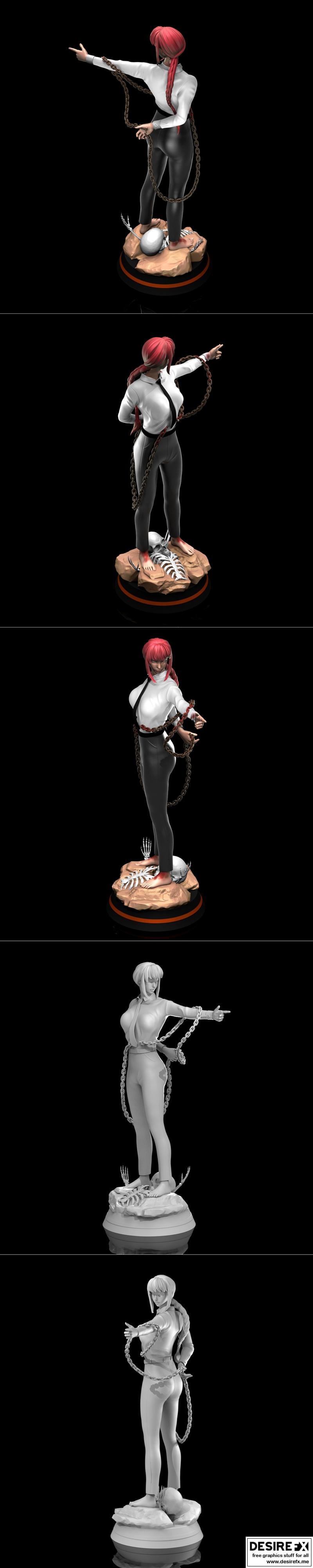 Niklevel - 魔卡少女樱 - 麻美 3D打印模型|Niklevel – Makima – 3D Print Model STL