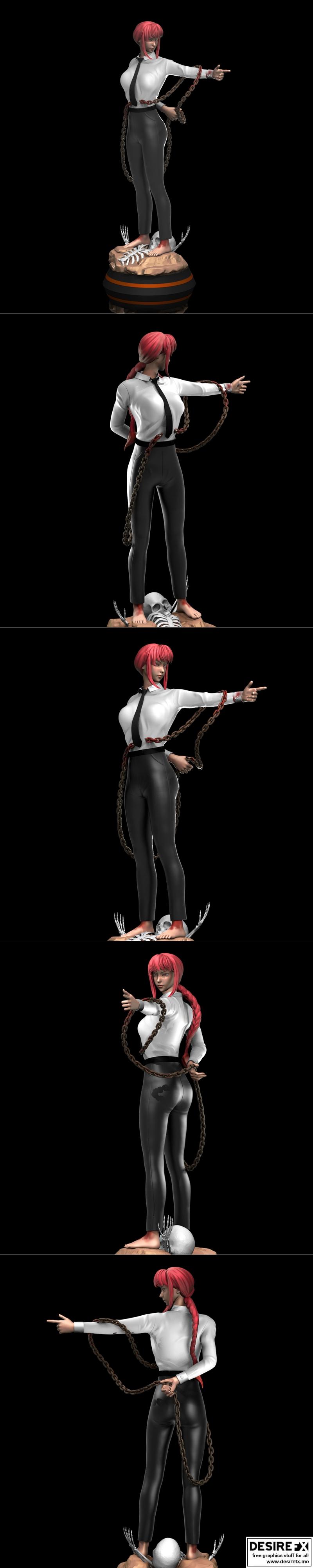 Niklevel - 魔卡少女樱 - 麻美 3D打印模型|Niklevel – Makima – 3D Print Model STL