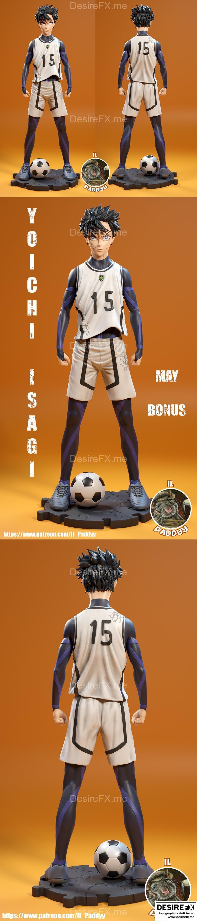 蓝锁-伊势绮郎-3D打印模型|Isagi Yoichi – Blue Lock – 3D Print Model STL