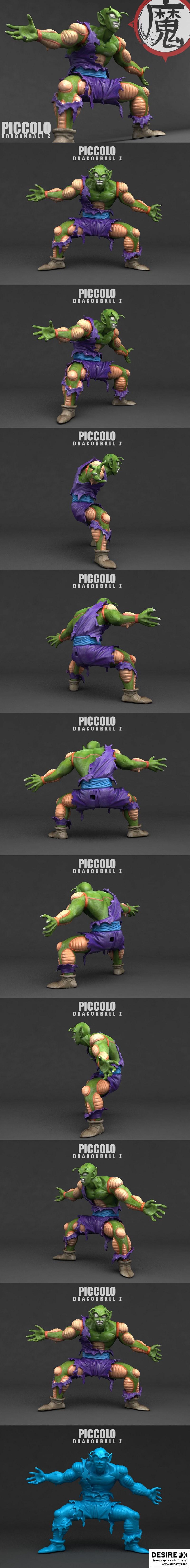 龙珠 3D打印模型|Piccolo – Dragon Ball – 3D Model Print