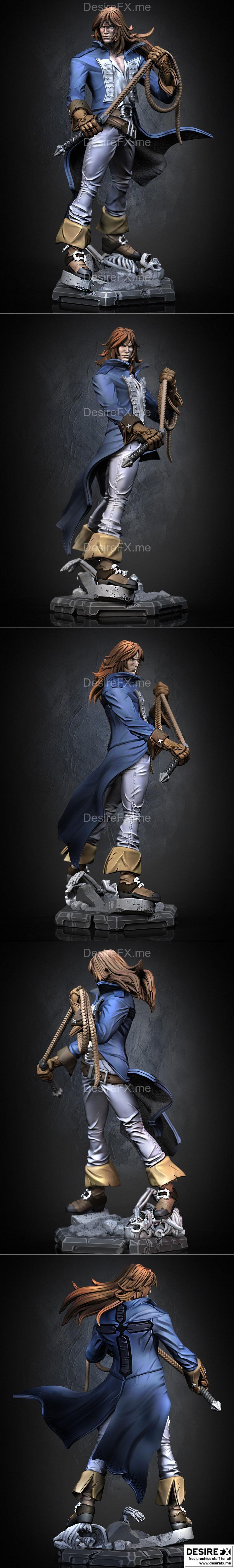里奇·贝尓蒙特 3D打印模型|Richter Belmont Fanart – 3D Print Model STL