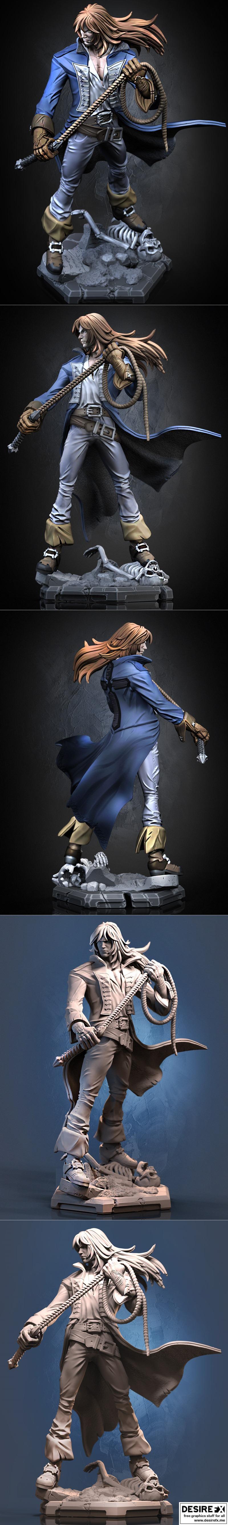 里奇·贝尓蒙特 3D打印模型|Richter Belmont Fanart – 3D Print Model STL