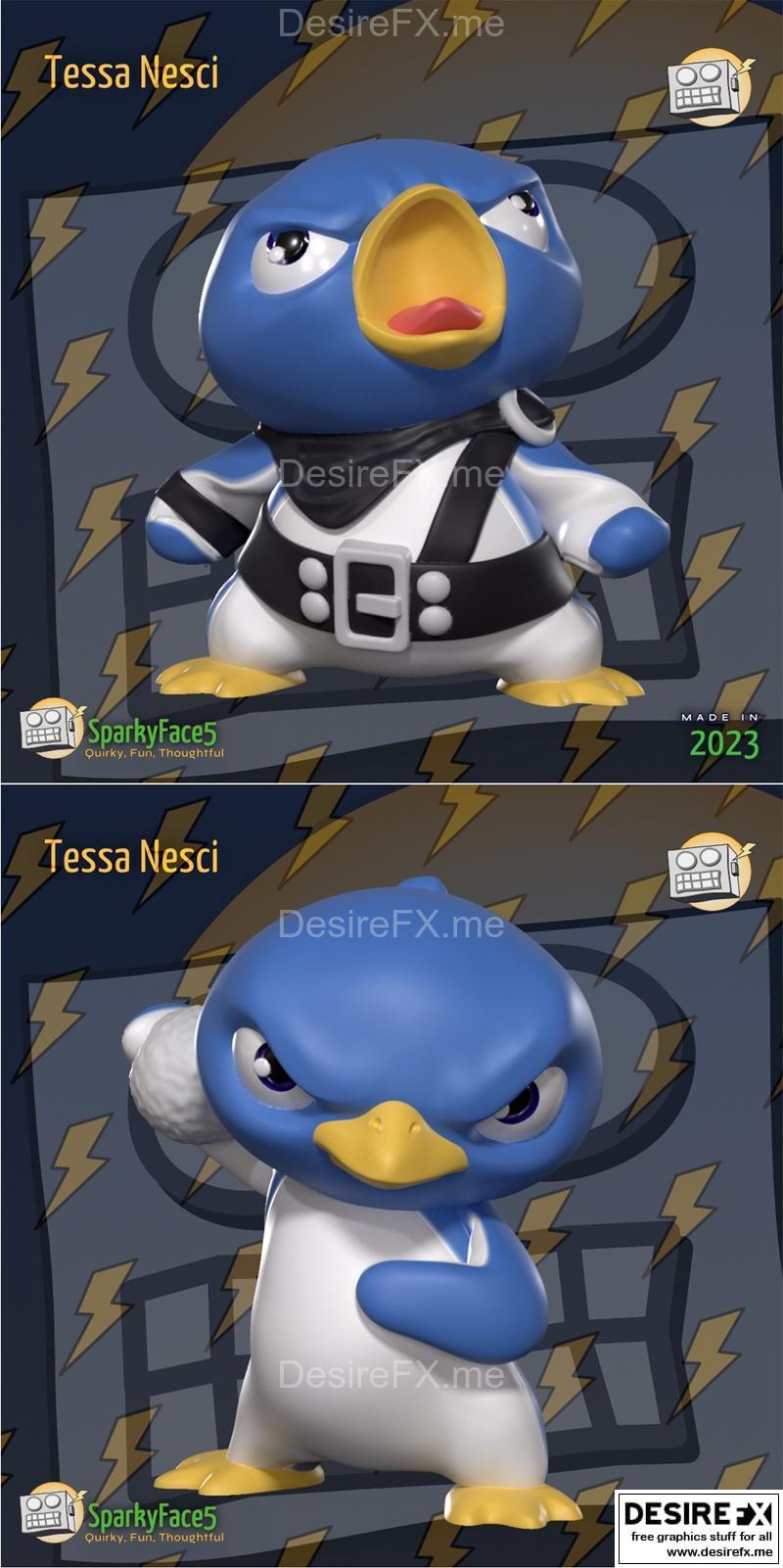 企鹅军队——狂战士与雪球 3D打印模型|Penguin Army – Berserker and SnowBall – 3D Print Model STL