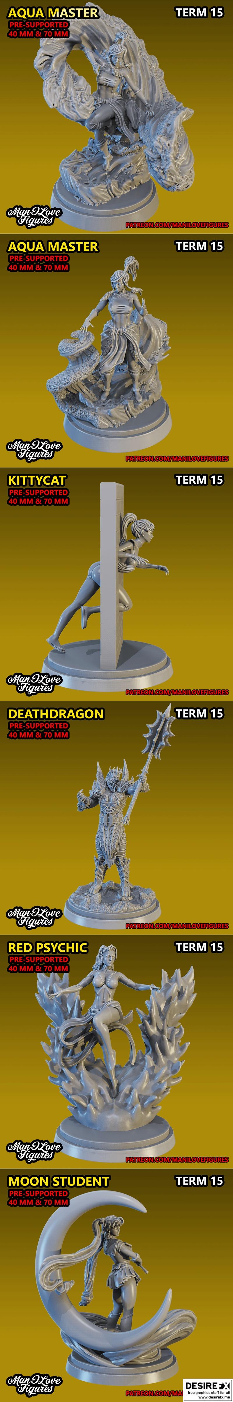 我爱的造型 - 第15期 - 3D打印模型|Man I Love Figures – Term 15 – 3D Print Model STL