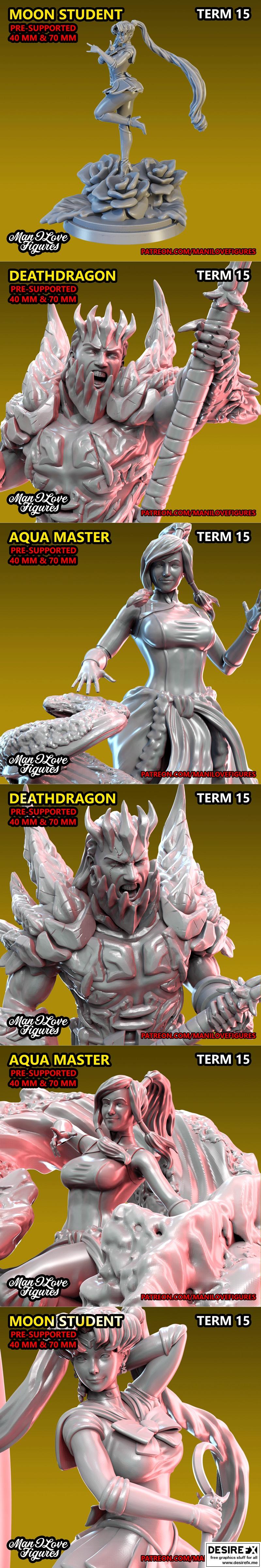 我爱的造型 - 第15期 - 3D打印模型|Man I Love Figures – Term 15 – 3D Print Model STL