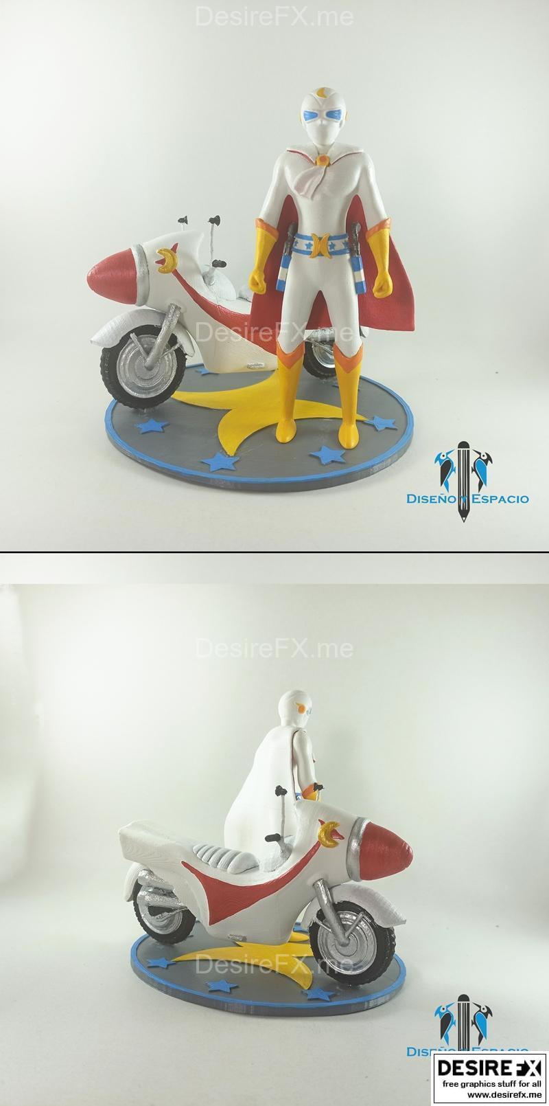 赛普特拉·月光面罩 3D打印模型|Captain Сentella – Moonlight mask – 3D Print Model STL