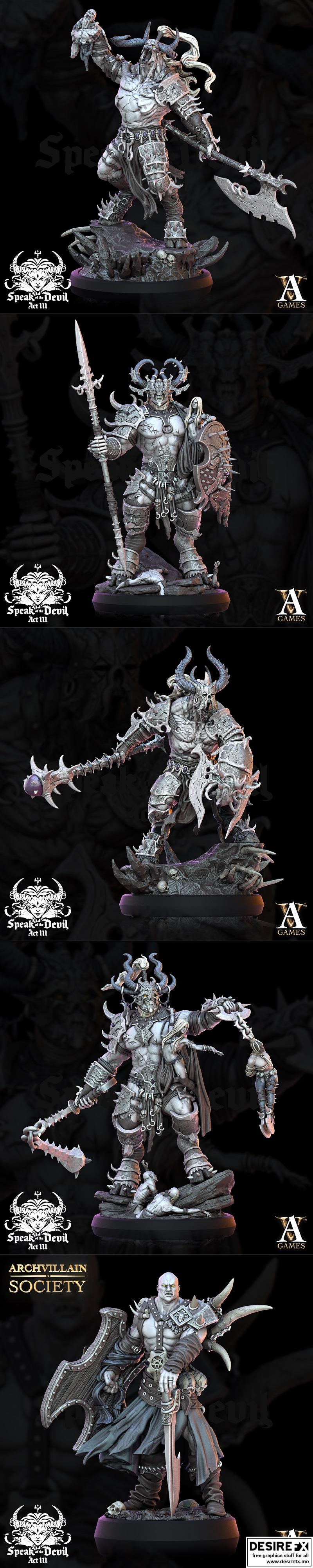 Archvillain Games《魔鬼的低语》Vol.III 3D打印模型 STL|Archvillain Games – Speak of the Devil Vol.III July 2023 – 3D Print Model STL