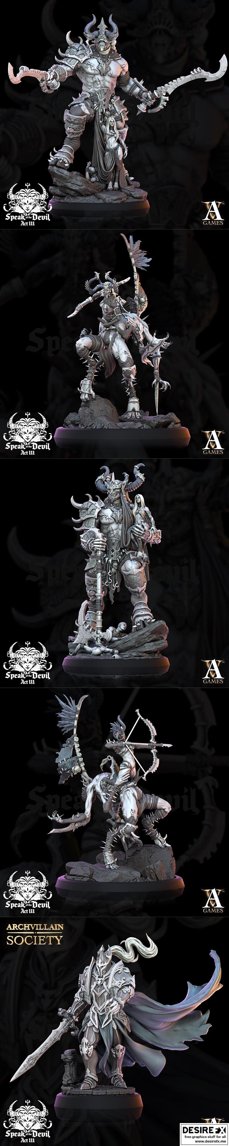 Archvillain Games《魔鬼的低语》Vol.III 3D打印模型 STL|Archvillain Games – Speak of the Devil Vol.III July 2023 – 3D Print Model STL
