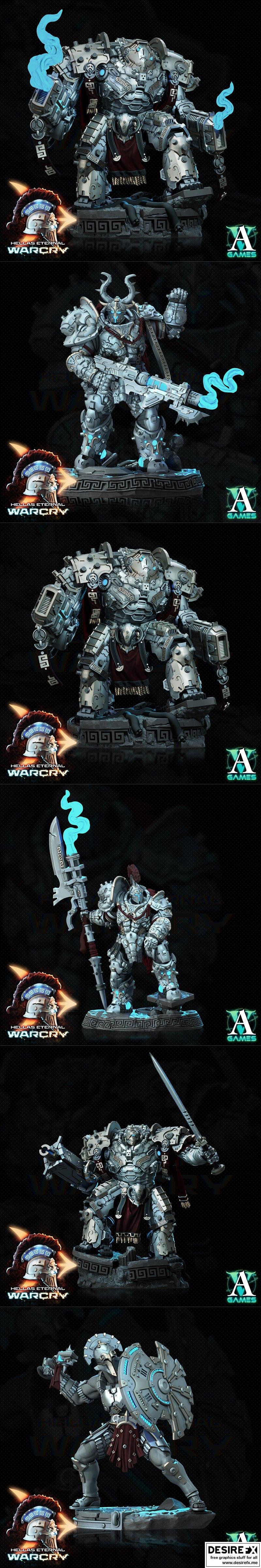 Archvillain Games《地狱永恒》战争嘶吼 3D打印模型|Archvillain Games – Hellas Eternal – Warcry – 3D Print Model STL