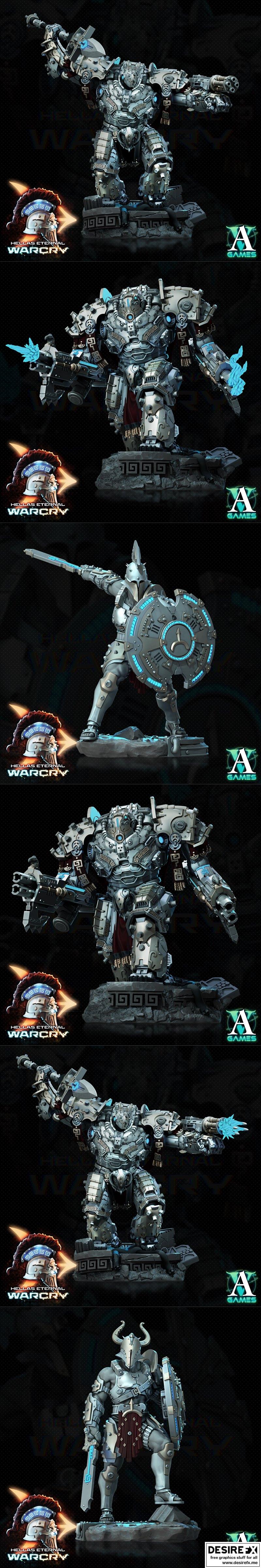 Archvillain Games《地狱永恒》战争嘶吼 3D打印模型|Archvillain Games – Hellas Eternal – Warcry – 3D Print Model STL