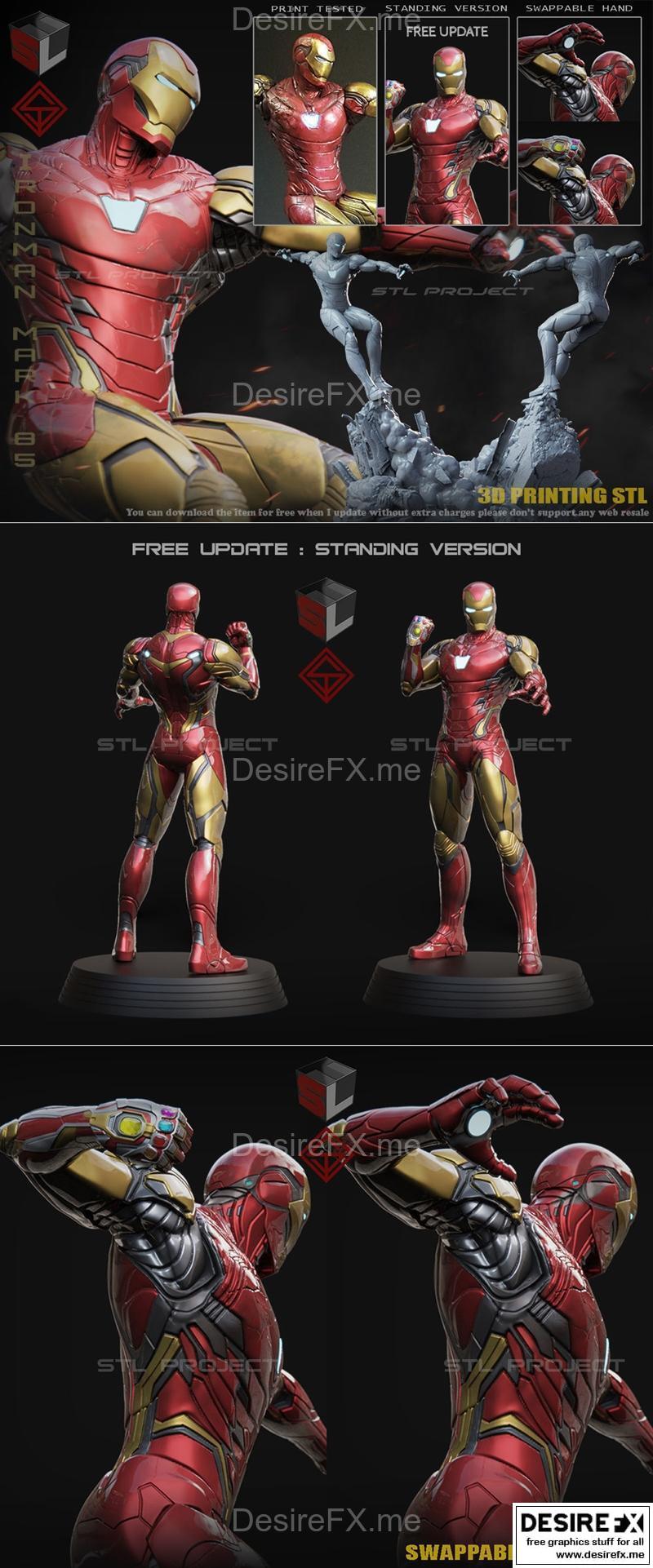 铁甲战将 - Mk85 - 3D打印模型|Iron Man – Mk 85 – 3D Print Model STL