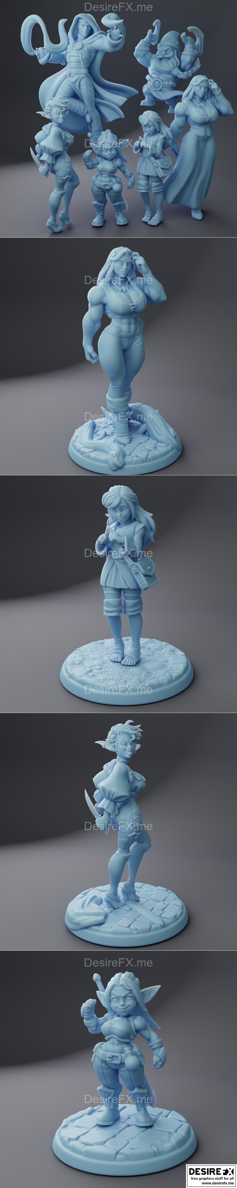 橡木谷迷你模型：3D打印泰坦女神系列|Twin Goddess Miniatures – Oaken Hollow 3 July 2023 – 3D Print Model STL
