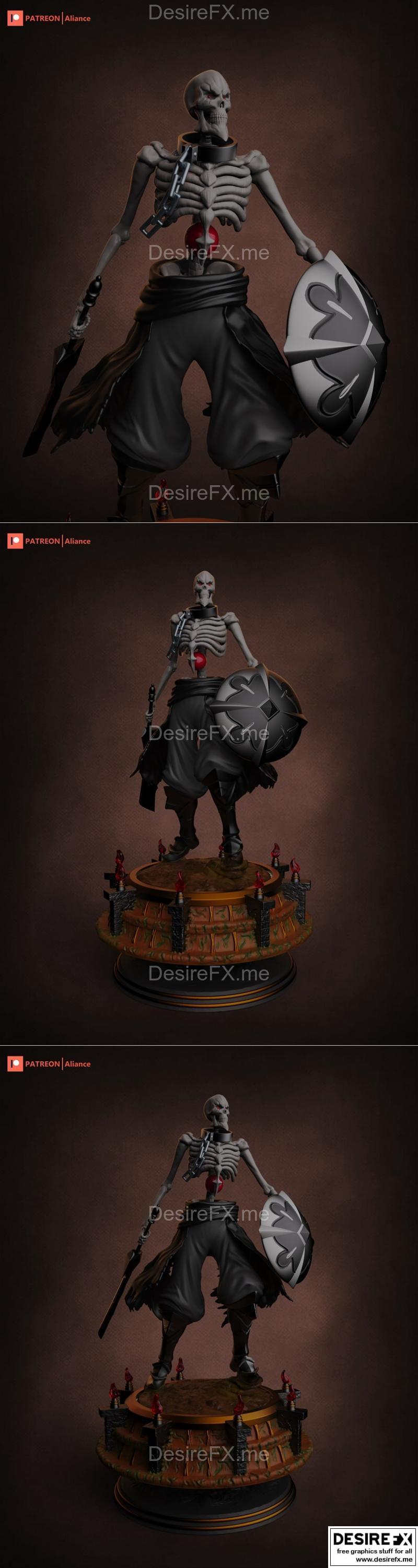 Ainz Ooal Gown（战神）3D打印模型|Ainz Ooal Gown (warrior) – 3D Print Model STL