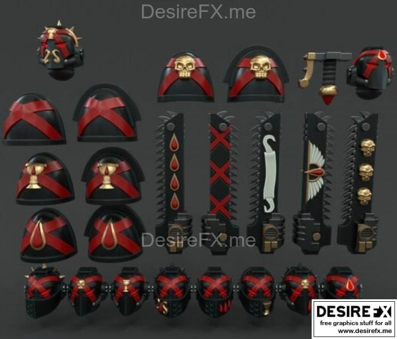 BA DC 超级英雄躯干与头盔武器 3D打印模型|BA DC Torso and Heads and Weapons – 3D Print Model STL