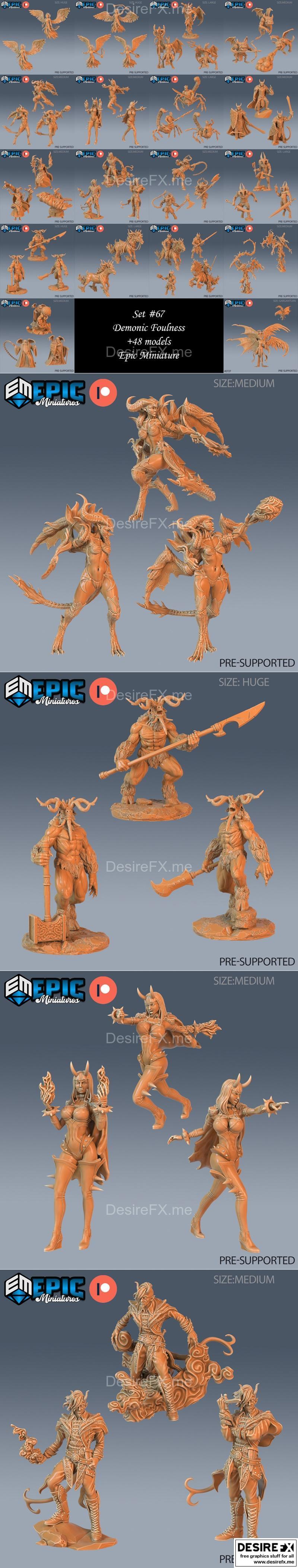 恶魔污秽 3D打印模型|Epic Miniatures – Demonic Foulness – 3D Print Model STL
