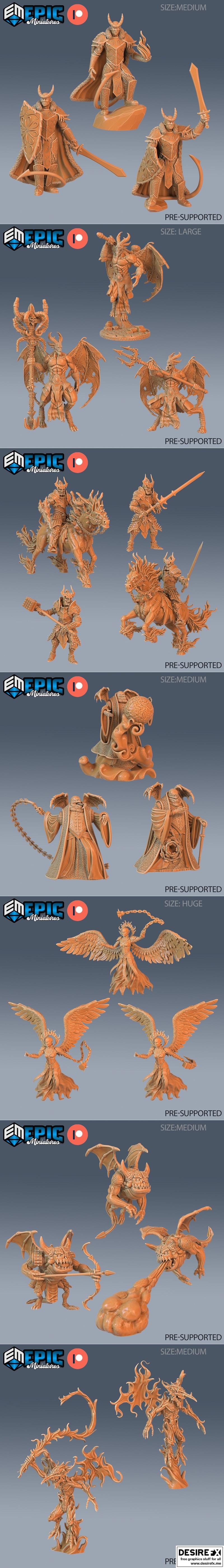 恶魔污秽 3D打印模型|Epic Miniatures – Demonic Foulness – 3D Print Model STL