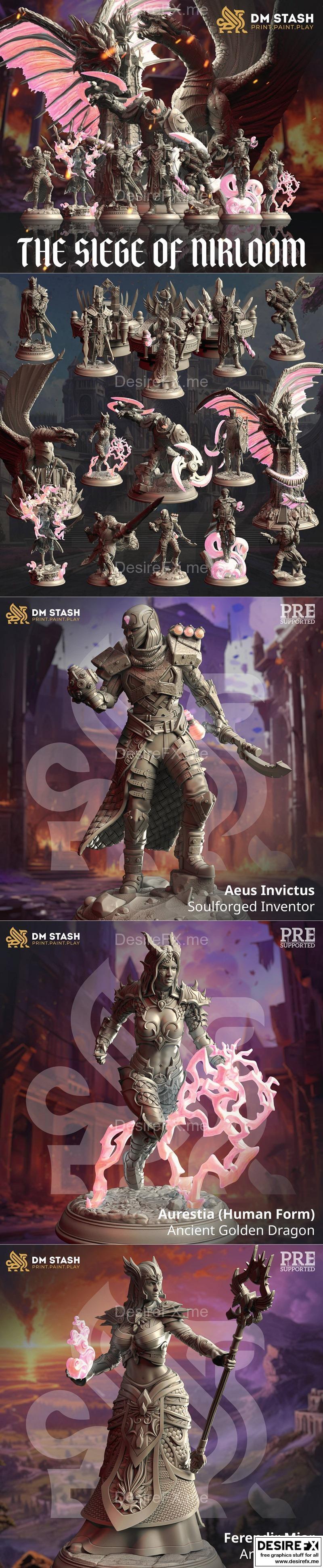 尼尔隆围城 3D打印模型|Dungeon Master Stash – Siege of Nirloom June 2023 – 3D Print Model STL