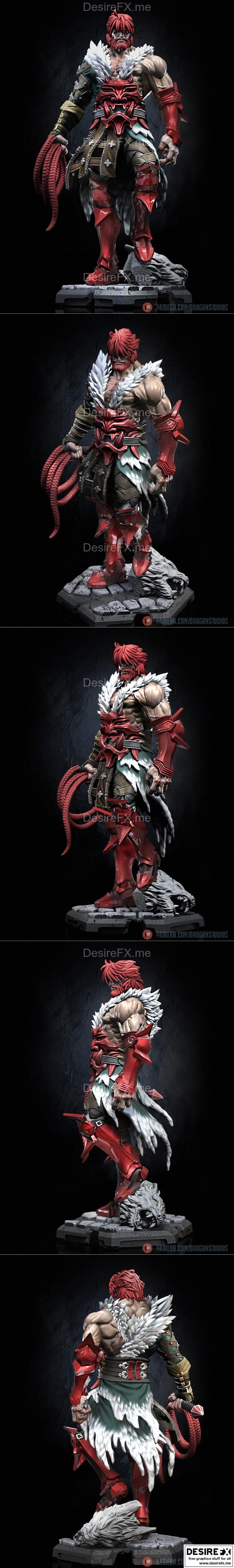 3D打印模型：Simon Belmont角色雕塑|Simon Belmont – 3D Print Model STL