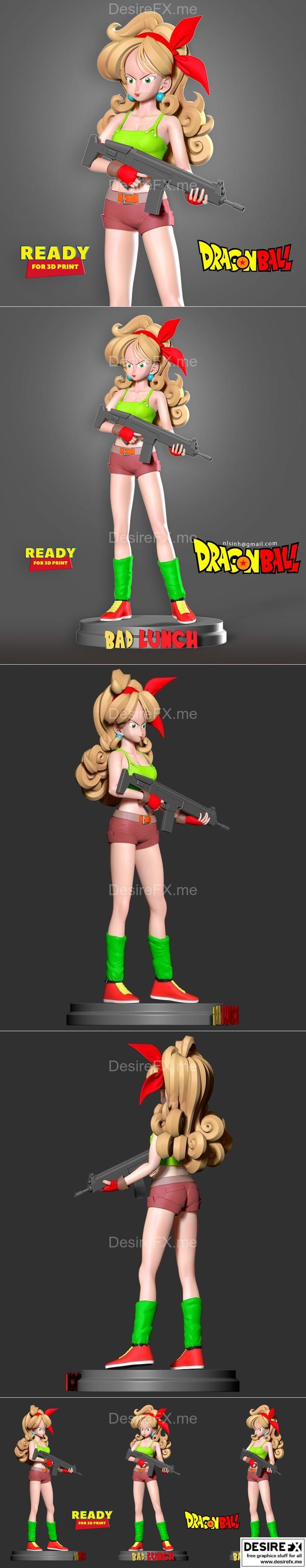 龙珠粉丝艺术3D打印模型|Bad Launch – Dragon Ball Fanart – 3D Print Model STL