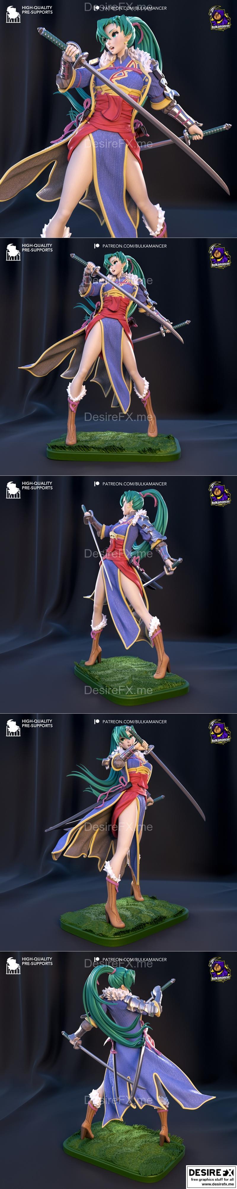 平原剑豪——Bulkamancer 3D打印模型|Bulkamancer Sculpts – Blademaster of the Plains – 3D Print Model STL