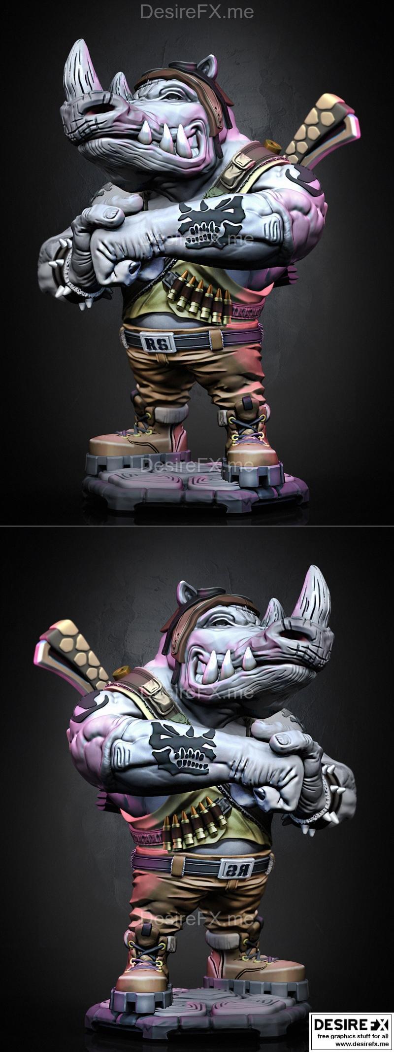 Rocksteady - 3D打印模型 - 《极限竞速》角色模型|Rocksteady – 3D Print Model STL