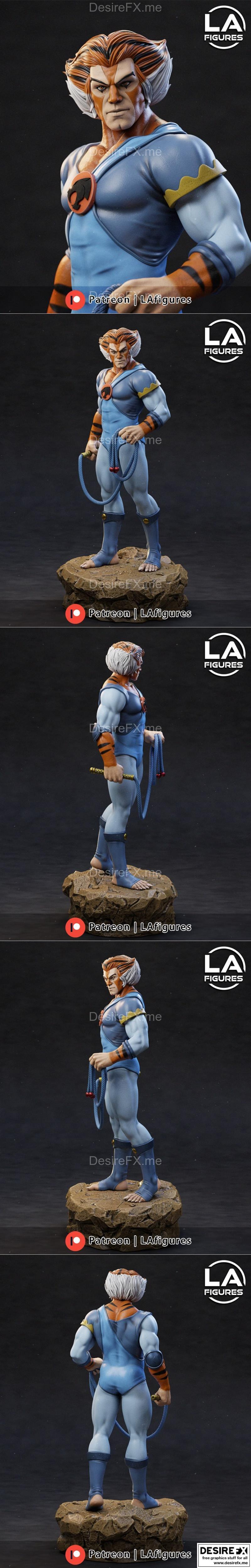 LA角色模型：Tygra 3D打印雕塑|L.A. Figures – Tygra – 3D Print Model STL