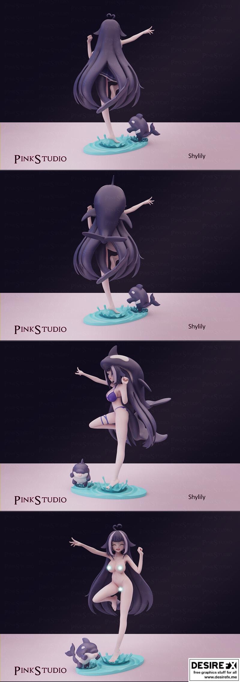 Pink Studio - Shylily - 3D打印模型|Pink Studio – Shylily – 3D Print Model STL