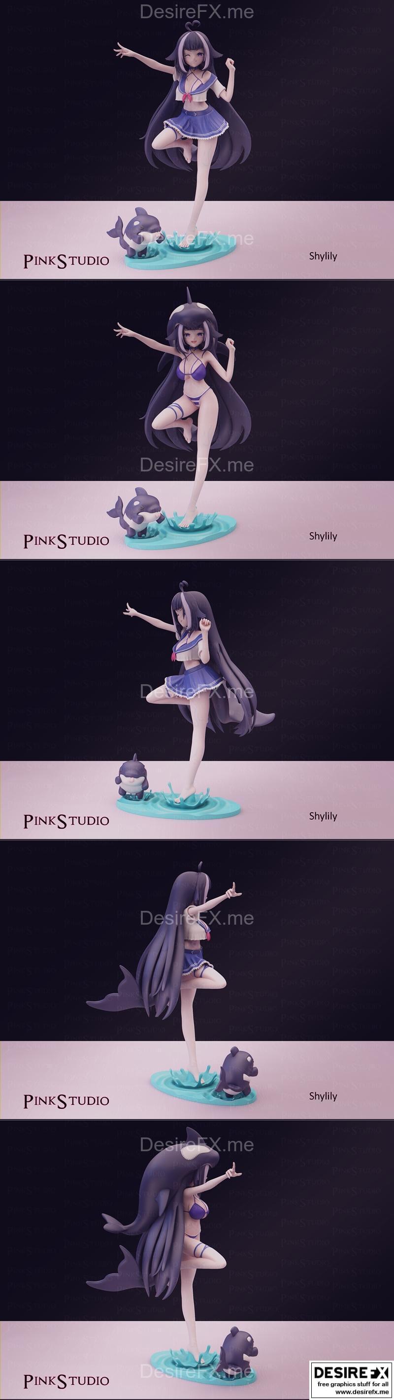 Pink Studio - Shylily - 3D打印模型|Pink Studio – Shylily – 3D Print Model STL