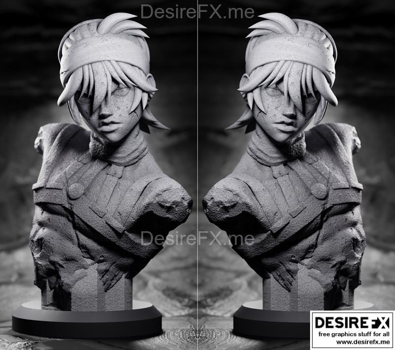 乔乔的奇妙冒险 - 纳兰迦·吉尔加 - 比克萨夫 3D打印模型|Jojo bizarre adventure – Narancia Ghirga bust (Bioxfa) – 3D Print Model STL