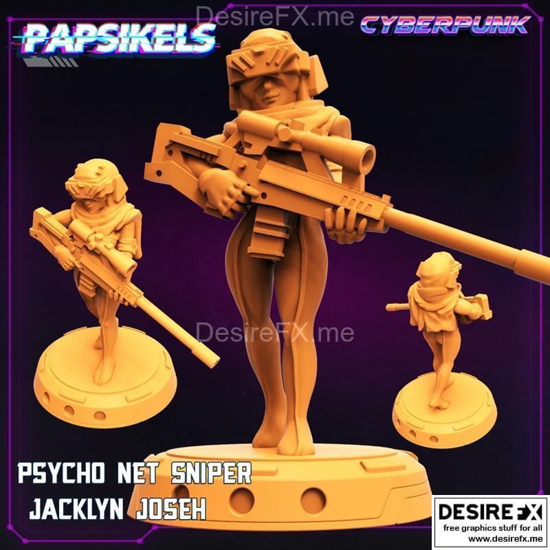 Psycho Net Sniper 3D打印模型|Psycho Net Sniper Jacklyn Joseh – 3D Print Model STL