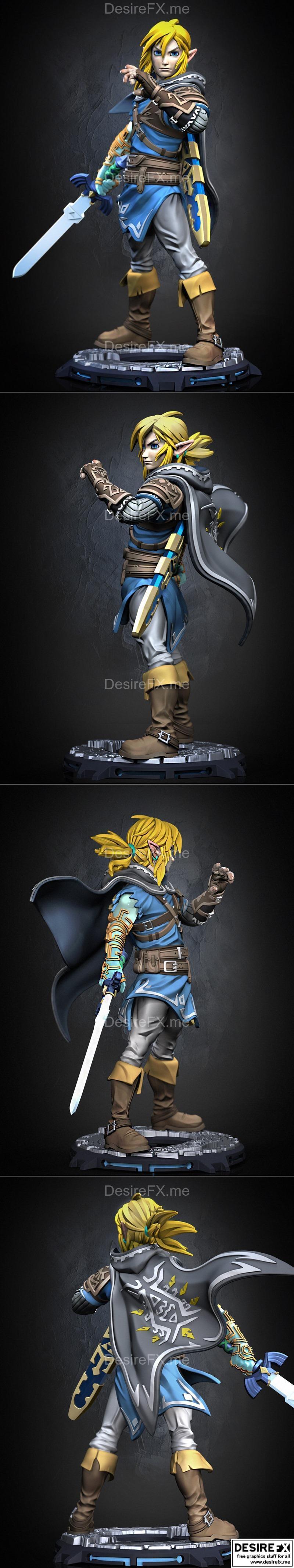 3D打印模型：Link角色艺术图集|Link Fanart – 3D Print Model STL